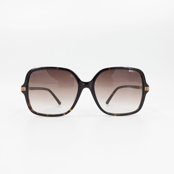 Gucci GG1448 Square Sunglasses Tortoise Brown OS - Picture 12 of 15